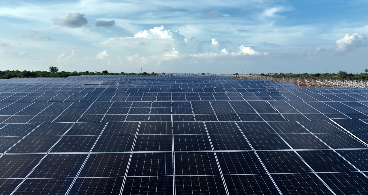 Ground-mounted solar PV installation